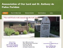 Tablet Screenshot of annunciationandstanthony.org